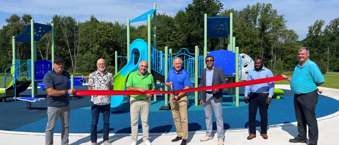 City of Thorold celebrates opening of new playground at Merritt Meadows Park