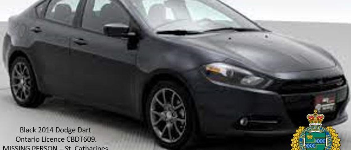 MISSING PERSON – NRPS in St. Catharines Are Searching for a 26 -Year-Old Man