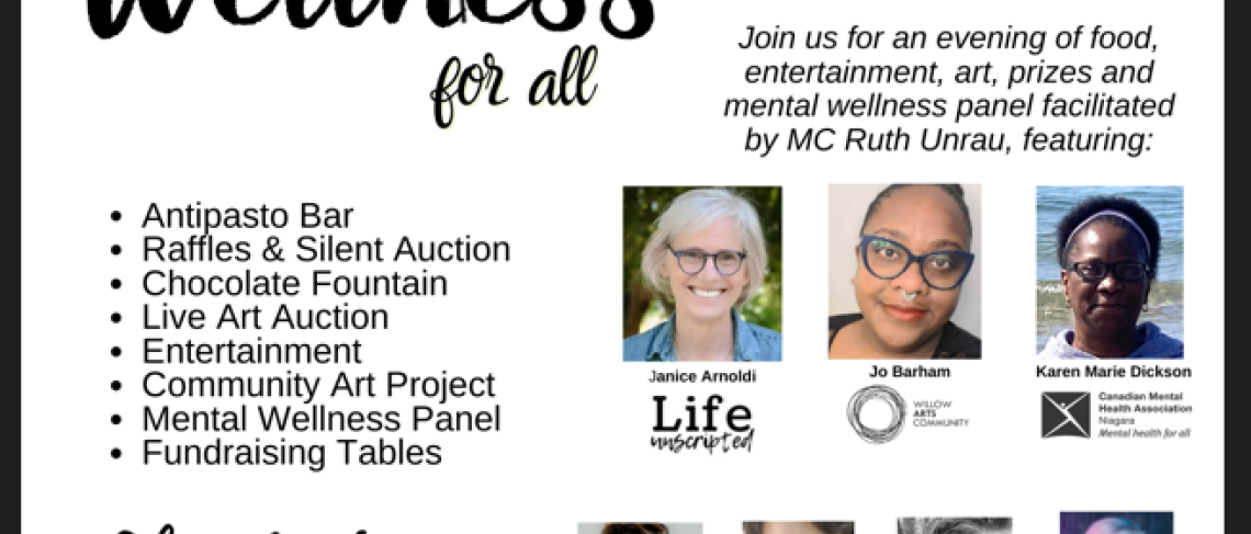 Community is Invited to CMHA Niagara’s “Wellness for All” Event