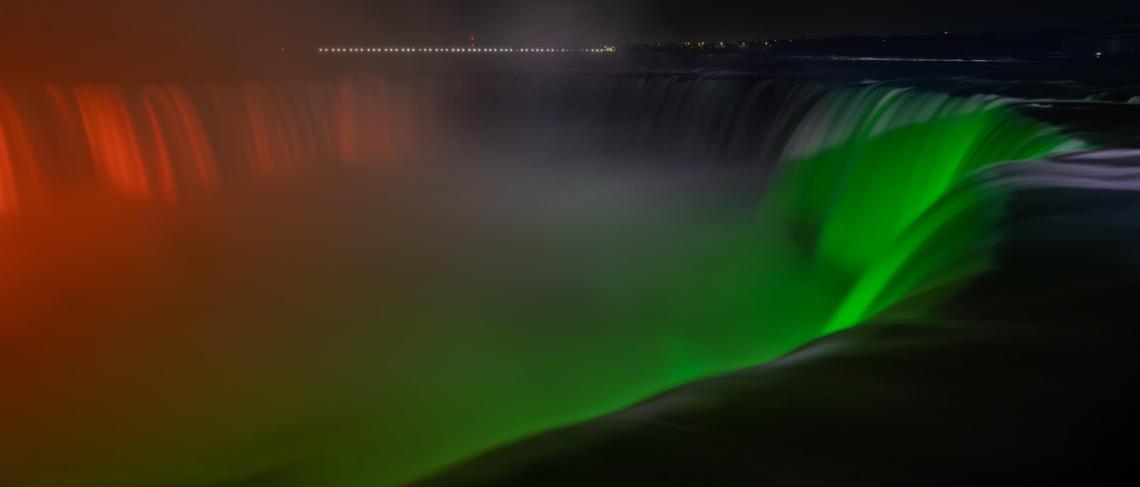 Niagara Falls to be Illuminated in Red, Green and Black for Juneteenth 
