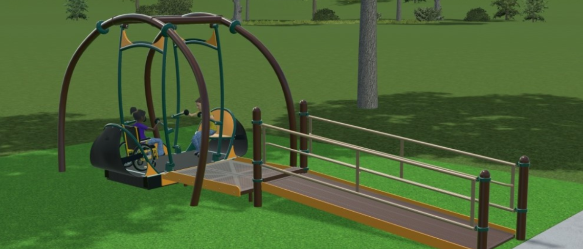 MacBain Community Centre Park: Large Playground closed starting September 26 for Installation of Accessible Swing