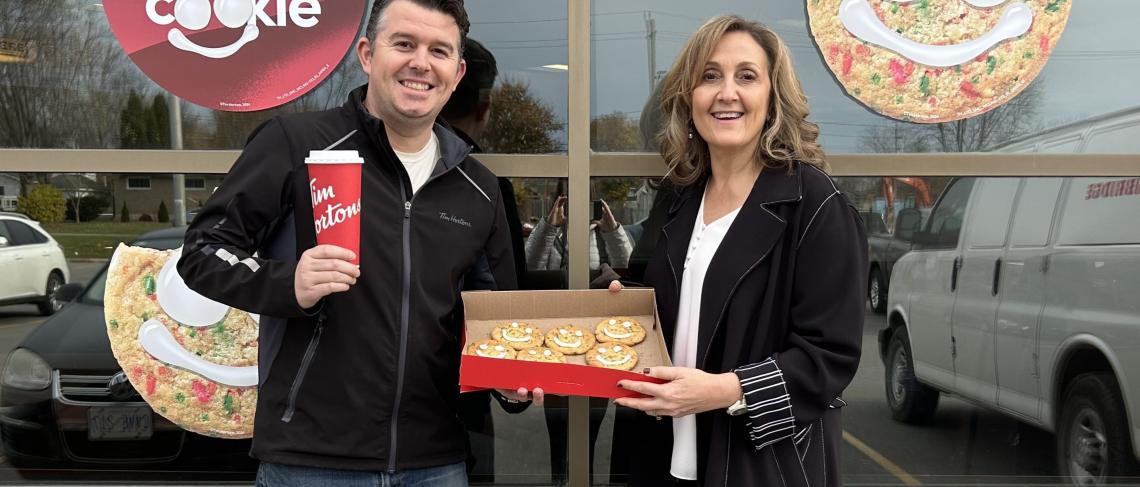TIM HORTONS HOLIDAY SMILE COOKIE CAMPAIGN PARTNERS WITH FACS NIAGARA FOR THE SECOND YEAR IN A ROW