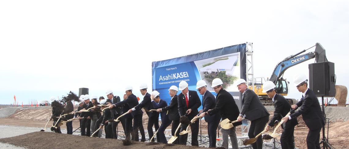 Asahi Kasei Breaks Ground on Battery Component Plant in Port Colborne