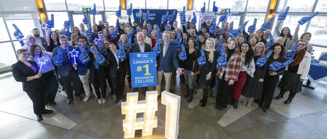 Niagara College earns No. 1 research college in Canada for second year in a row