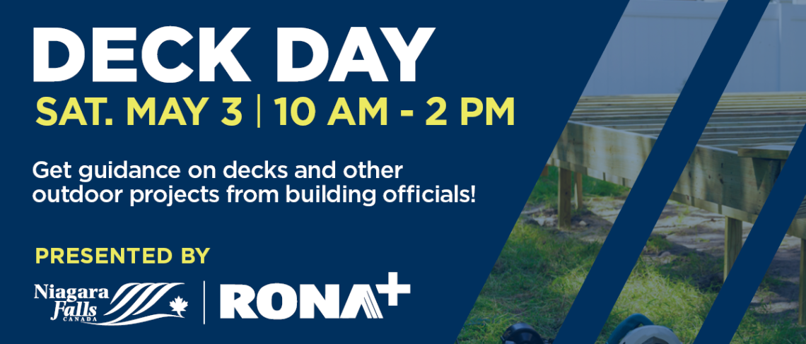 City partners with RONA+ Niagara Falls to host Deck Day on Saturday, May 3