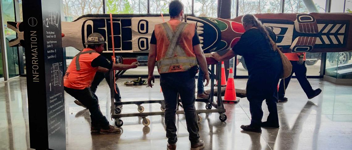 Restored Totem Pole Finds New Home at Canada Games Park