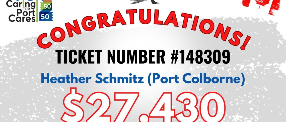 Heather Schmitz Wins $27,430 in Port Cares Spring Ka-Ching 50/50 Draw