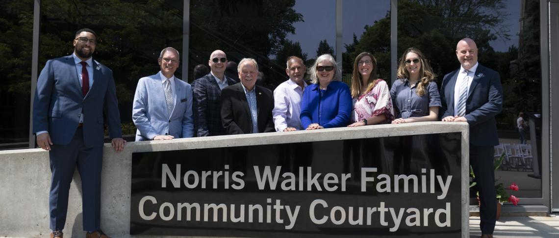 NC honours $4M legacy gift from Norris Walker family, renames campus courtyard