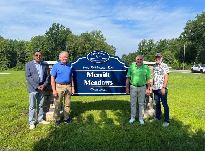 City of Thorold celebrates opening of new playground at Merritt Meadows Park