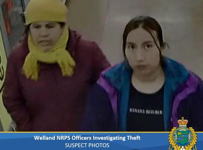 Welland NRPS Officers Investigating Theft – SUSPECT PHOTOS