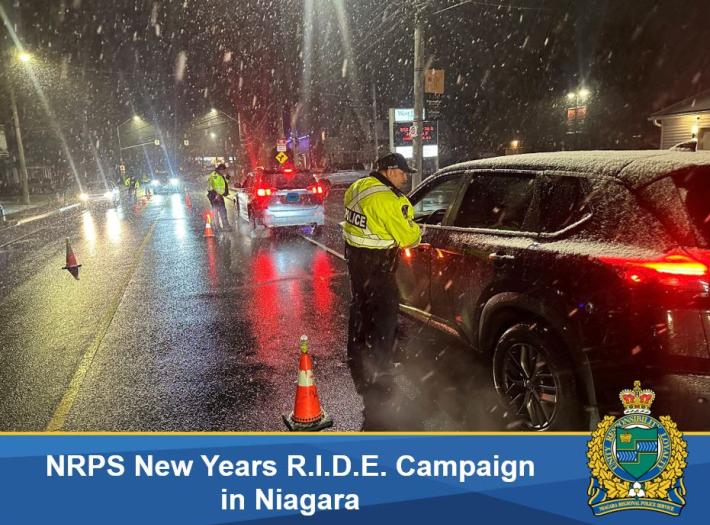 NRPS New Years R.I.D.E. Campaign in Niagara