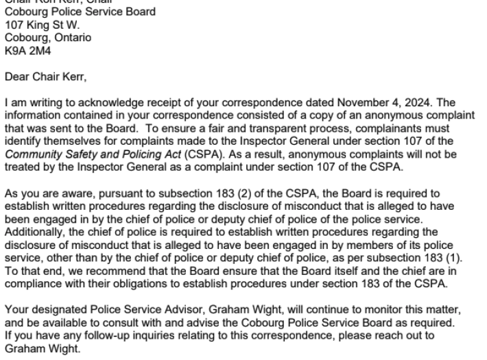 Cobourg Police