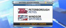 OHL:  Peterborough Petes at Windsor Spitfires