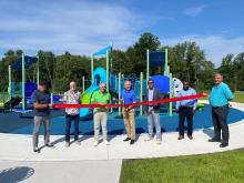 City of Thorold celebrates opening of new playground at Merritt Meadows Park