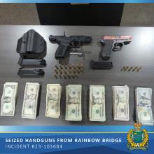 CBSA Seizure of Guns and Drugs at Rainbow Bridge Results in Three Arrests