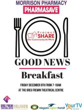 YOU'RE INVITED TO OUR GOOD NEWS BREAKFAST!