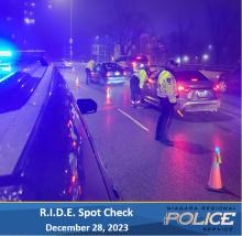 Thursday Night R.I.D.E. Results in One Impaired Driving Arrest