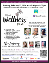 Community is Invited to CMHA Niagara’s “Wellness for All” Event