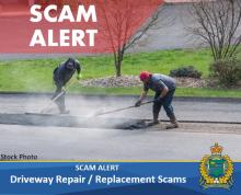 NRPS SCAM ALERT – Driveway Repair / Replacement Scams