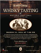 Whisky Tasting at Historic Navy Hall  March 23, 2024