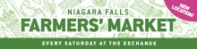 The Market season will start on May 18 at its new, permanent home, The Niagara Falls Exchange. 