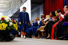 Brock grad walks across Convocation stage after rare condition left her paralyzed