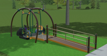 MacBain Community Centre Park: Large Playground closed starting September 26 for Installation of Accessible Swing