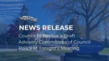 Council to Review a Draft Advisory Committees of Council Policy at Tonight’s Meeting