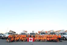 MPP Oosterhoff Addresses Hydro One Storm Responders Near Niagara Border Crossing