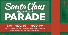 Niagara Falls Santa Claus Parade & Tree Lighting Event at City Hall set for Saturday, November 16