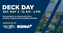 City partners with RONA+ Niagara Falls to host Deck Day on Saturday, May 3