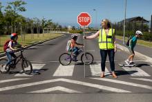 Here comes the...Students! New PXOs Come Together in Fenwick to Enhance School Zone Safety 