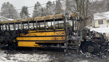 Bus fire