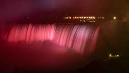 Niagara Falls to be Illuminated in Red and Pink  to Celebrate Valentine’s Day  