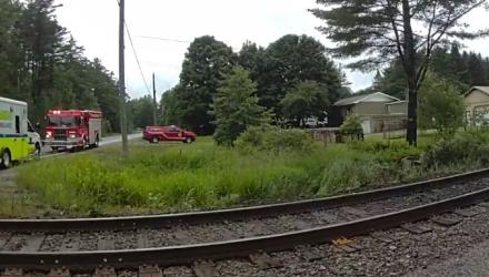Vehicle and Train Collide in Bracebridge